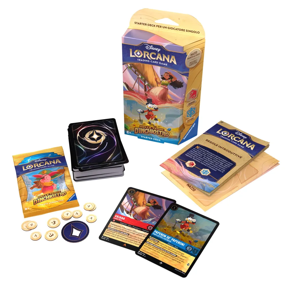 Sale Disney Starter Deck Ambra & Smeraldo Nelle Terre D'Inchiostro Ravensburger Giochi Di Carte