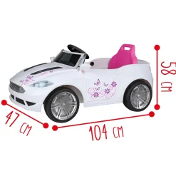 Macchina Elettrica 6V Telecomandata Per Bambini Con Luci, Suoni Realistici E Velocita Massima Di 3 Km/H Caricabatteria Incluso Disponibile In Due Varianti Cavalcabili Elettrici