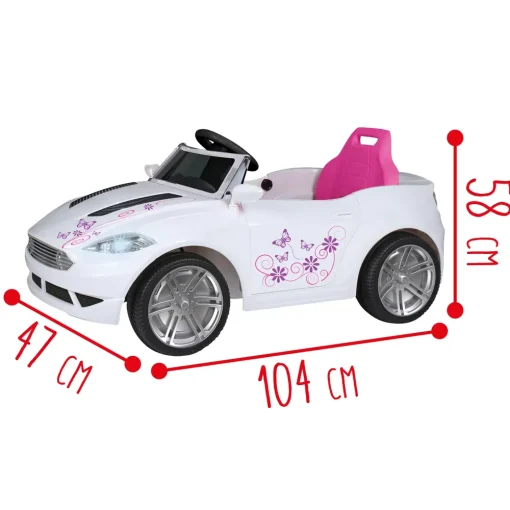 Macchina Elettrica 6V Telecomandata Per Bambini Con Luci, Suoni Realistici E Velocita Massima Di 3 Km/H Caricabatteria Incluso Disponibile In Due Varianti Cavalcabili Elettrici