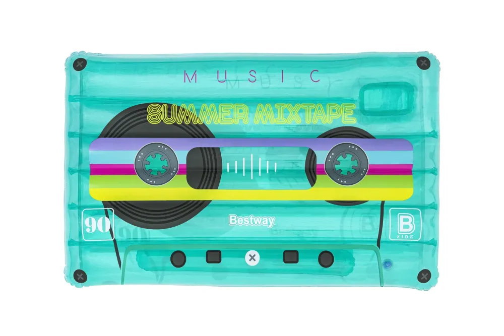 New Materassino Fashion Cassetta Musica Vintage Cm. 216 117 Gonfiabili Per Bambini