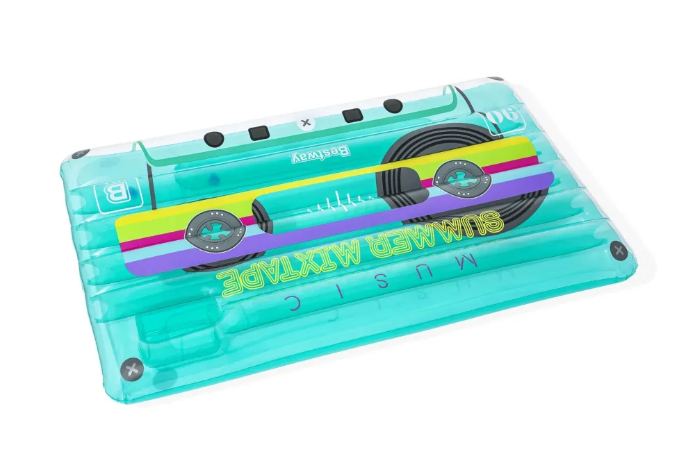 New Materassino Fashion Cassetta Musica Vintage Cm. 216 117 Gonfiabili Per Bambini