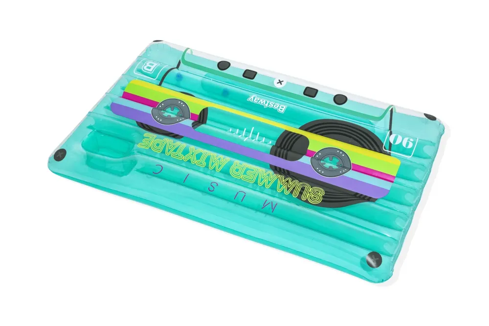 New Materassino Fashion Cassetta Musica Vintage Cm. 216 117 Gonfiabili Per Bambini