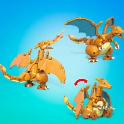 New Mega Construx- Pokemon Charizard Da Costruire Con Piu Di 200 Mattoncini E Ali Snodabili, 6+Anni Costruzioni Bambini