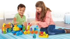 Outlet Mega First Builders Impara Con Il Treno! Costruzioni Bambini