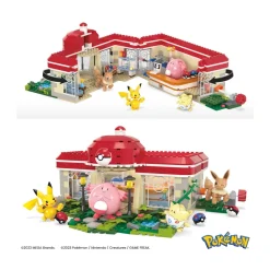 Hot Mega Pokemon Centro Pokemon, Set Da Costruire Con 648 Pezzi E Sistema Mattoncino Movimento, Include Pikachu, Chansey, Evee E Togepi, 8+ Anni, Hnt93 Costruzioni Bambini