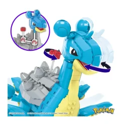 Mega Lapras Da Costruire E Collezionare Con 527 Pezzi E Sistema Mattoncino Movimento, Alto 17+ Cm, Personaggio Da Esporre, 8+ Anni, Hkt26 Costruzioni Bambini