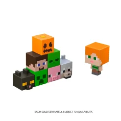 Discount Mini Action Figure Testa Mob, Assortimento Personaggi Del Videogioco Dal Design Pixelato Con Teste Giganti, Tutti Da Collezionare, Giocattolo Per Bambini, 6+ Anni, Hdv64 Action Figures
