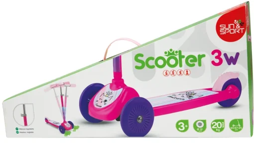New Monopattino 3 Ruote Twist &Roll Disponibile In Rosa E Blu Monopattini