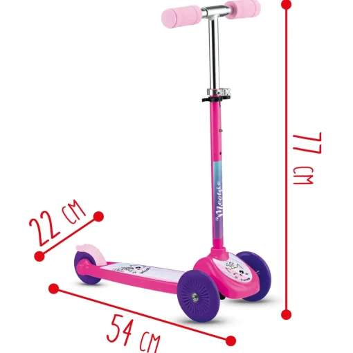 New Monopattino 3 Ruote Twist &Roll Disponibile In Rosa E Blu Monopattini