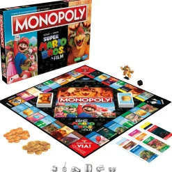 Sale The Super Mario Bros. Movie Edition, Gioco Da Tavolo Per Bambini E Bambine, Contiene La Pedina Di Bowser, Giochi Per Famiglie Giochi In Scatola Per Famiglia