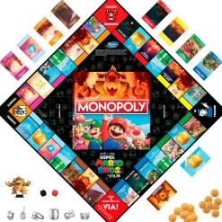 Sale The Super Mario Bros. Movie Edition, Gioco Da Tavolo Per Bambini E Bambine, Contiene La Pedina Di Bowser, Giochi Per Famiglie Giochi In Scatola Per Famiglia