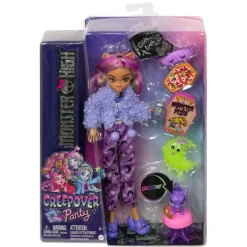 Online Clawdeen Wolf Creepover Party, Bambola Con Outfit Dettagliato E Accessori Per Il Pigiama Party, Cucciolo Crescent Incluso Fashion Dolls