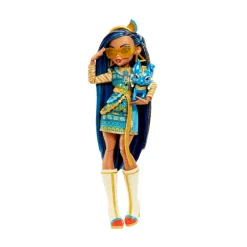 Sale Cleo De Nile, Bambola Snodata Alla Moda, Dai Capelli Con Ciocche Blu, Con Accessori E Cagnolino, Giocattolo Per Bambini, 4+ Anni, Hhk54 Fashion Dolls