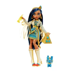 Sale Cleo De Nile, Bambola Snodata Alla Moda, Dai Capelli Con Ciocche Blu, Con Accessori E Cagnolino, Giocattolo Per Bambini, 4+ Anni, Hhk54 Fashion Dolls
