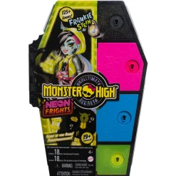 New Segreti Da Brivido Neon Frights Frankie Stein, Playset Con Bambola, Abiti E Armadietto Per I Look Fashion Dolls
