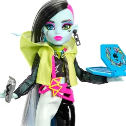 New Segreti Da Brivido Neon Frights Frankie Stein, Playset Con Bambola, Abiti E Armadietto Per I Look Fashion Dolls