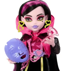 Outlet Segreti Da Brivido Neon Frights Draculaura, Playset Con Bambola, Abiti E Armadietto Per I Look Fashion Dolls