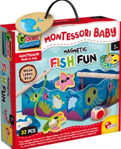 Hot Montessori Baby Legno Magnetic Fish Fun Giochi Educativi In Legno