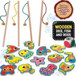 Hot Montessori Baby Legno Magnetic Fish Fun Giochi Educativi In Legno