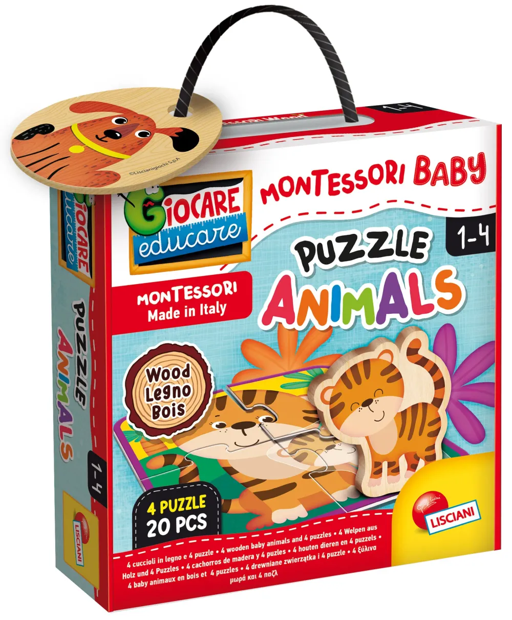 Hot Montessori Baby Legno Puzzle Animals Puzzle In Legno