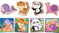 Hot Montessori Baby Legno Puzzle Animals Puzzle In Legno