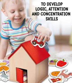 Discount Montessori Baby Wood On The Farm Giochi Educativi In Legno