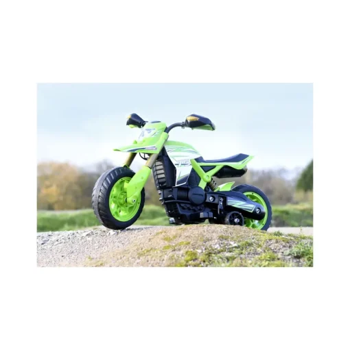 Hot Moto Cross 6V Per Bimbi: Fari, Suoni Realistici, Poggiapiedi, Stabilizzatore E Caricabatteria Inclusi Adatta A Bambini Dai 3 Ai 5 Anni Cavalcabili Elettrici