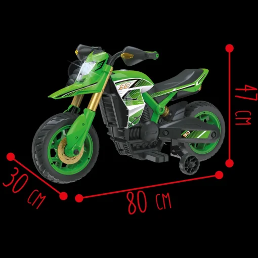 Hot Moto Cross 6V Per Bimbi: Fari, Suoni Realistici, Poggiapiedi, Stabilizzatore E Caricabatteria Inclusi Adatta A Bambini Dai 3 Ai 5 Anni Cavalcabili Elettrici