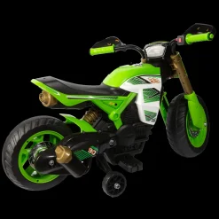 Hot Moto Cross 6V Per Bimbi: Fari, Suoni Realistici, Poggiapiedi, Stabilizzatore E Caricabatteria Inclusi Adatta A Bambini Dai 3 Ai 5 Anni Cavalcabili Elettrici
