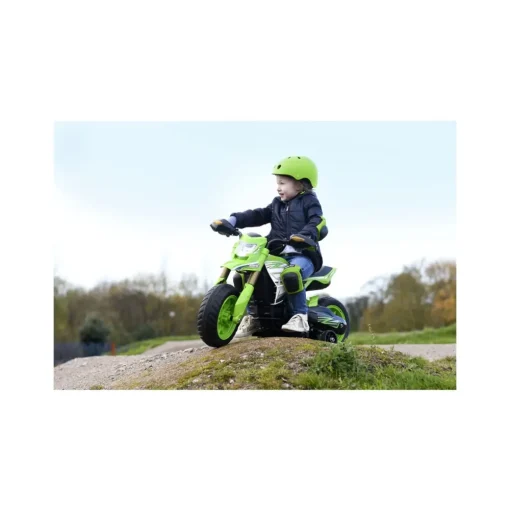 Hot Moto Cross 6V Per Bimbi: Fari, Suoni Realistici, Poggiapiedi, Stabilizzatore E Caricabatteria Inclusi Adatta A Bambini Dai 3 Ai 5 Anni Cavalcabili Elettrici