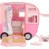 Outlet Na Na Na Surprise Kitty-Cat-Camper Rosa Con Orecchie E Coda Da Gatto 7 Aree Di Giochi Tra Cui Cucina Completa, Amaca E Accessori Fashion Dolls