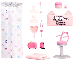 Outlet Na Na Na Surprise Kitty-Cat-Camper Rosa Con Orecchie E Coda Da Gatto 7 Aree Di Giochi Tra Cui Cucina Completa, Amaca E Accessori Fashion Dolls