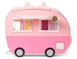 Outlet Na Na Na Surprise Kitty-Cat-Camper Rosa Con Orecchie E Coda Da Gatto 7 Aree Di Giochi Tra Cui Cucina Completa, Amaca E Accessori Fashion Dolls