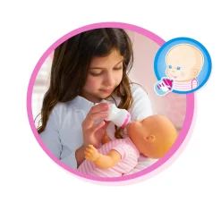 Sale Culla Per Una Dolce Nanna, Bambola 35 Cm, Culla Interattiva E Accessori. Bambolotti