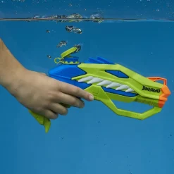 Hot Super Soaker Dinosquad, 2 Raptor-Surge, Include 2 Soaker Con Design A Forma Di Dinosauro Pistole Ad Acqua