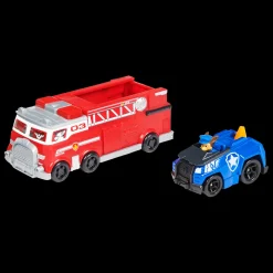 , Camion Dei Pompieri E Auto Della Polizia Di Chase In Metallo, Veicoli Die-Cast Macchinine Bambini