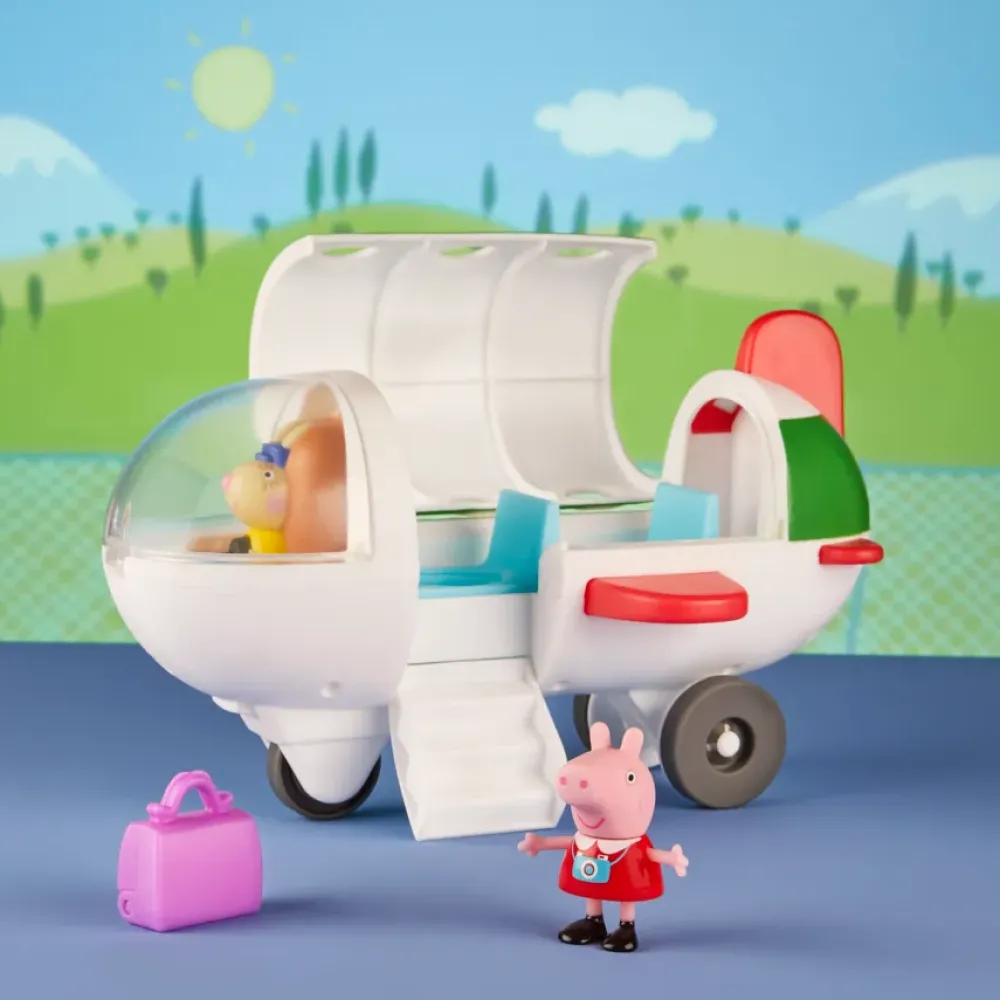 Discount Air Peppa, Veicolo Aereo Giocattolo Per Eta Prescolare Con Ruote Che Girano, Include 1 Personaggio E 1 Accessorio, Dai 3 Anni In Su Mondi Immaginari