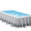 Outlet Piscina Prisma Metal Frame 488X244X107 Cm Con Pompa Filtro,Scaletta,Telo Base, Copertura Piscine Da Giardino