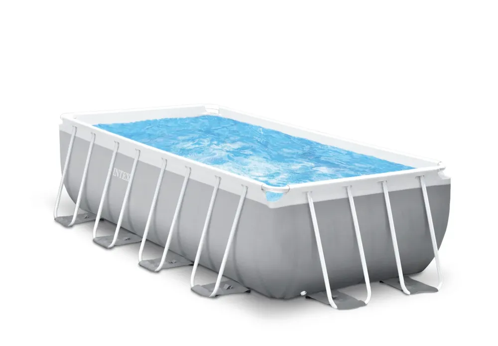 Outlet Piscina Prisma Metal Frame 488X244X107 Cm Con Pompa Filtro,Scaletta,Telo Base, Copertura Piscine Da Giardino