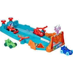 Online Super Pigiamini, Pista Delle Macchinine, Playset Con Pista E 4 Macchine , Per Bambini Dai 3 Anni In Su Mondi Immaginari