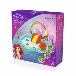 Hot Play Center Disney Sirenetta Cm. 221X193X117 Include Conchiglia Stelle Marine Gonfiabili Per Bambini