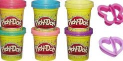 Discount Play Doh 6 Vasetti Brillanti Plastilina E Pasta Modellabile