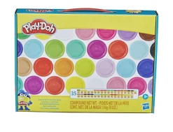 Online Collezione Da 35 Vasetti Muilticolore, Per Bambini Dai 3 Anni In Su Plastilina E Pasta Modellabile