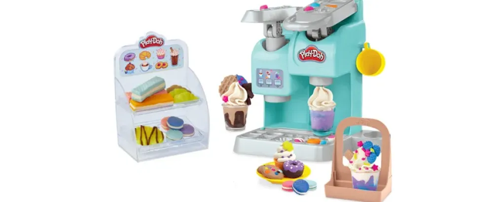 Sale , Kitchen Creations, La Caffettiera Super Colorata, Playset Con 20 Accessori E 8 Vasetti Di Pasta Modellabile Plastilina E Pasta Modellabile