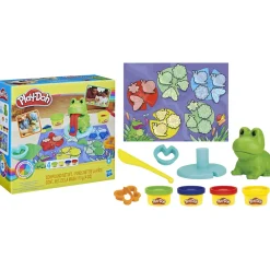 Discount , La Mia Prima Rana A Colori, 4 Vasetti, Giocattoli Per Eta Prescolare Plastilina E Pasta Modellabile