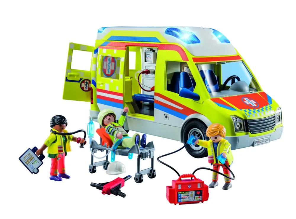 Outlet City Life 71202 Ambulanza Per Bambini Dai 4 Anni In Su Set Costruzioni