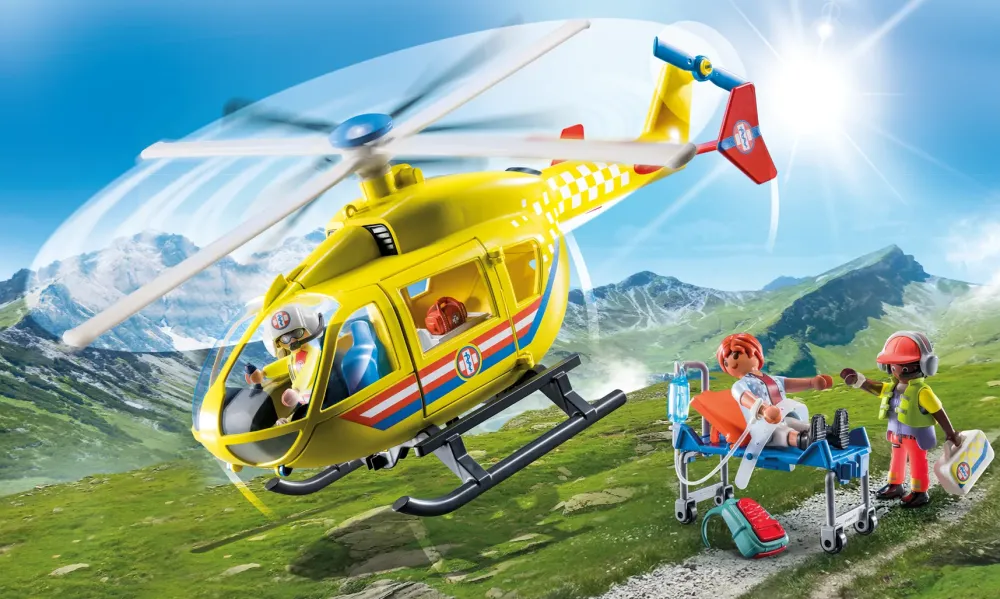 Outlet City Life 71203 Elicottero Di Soccorso Per Bambini Dai 4 Anni In Su Set Costruzioni