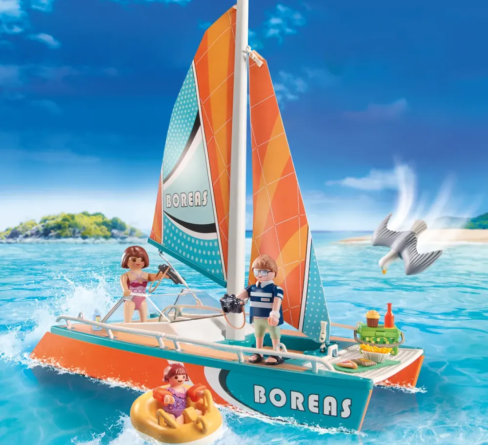 Sale Family Fun 71043 Promo Pack Catamarano Per Bambini Dai 4 Anni In Su Set Costruzioni