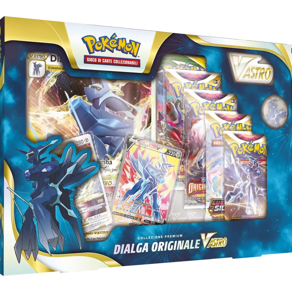 Sale Collezione Premium Dialga E Palkia Originale V-Astro Giochi Di Carte