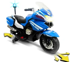 Clearance Polizia Di Stato Moto 12V, Moto Elettrica Polizia Di Stato Con Luci E Suoni, Per Bambini/E Da 3 Anni Cavalcabili Elettrici